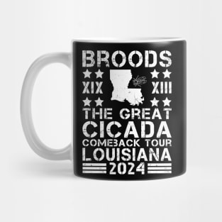 Great Cicada Comeback Tour Louisiana 2024 Mug